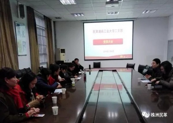 民革湖南工业大学工作委员会召开全体党员大会并成立民革湖南工业大学一、二、三支部 (3)民革湖南工大二支部会议_调整大小